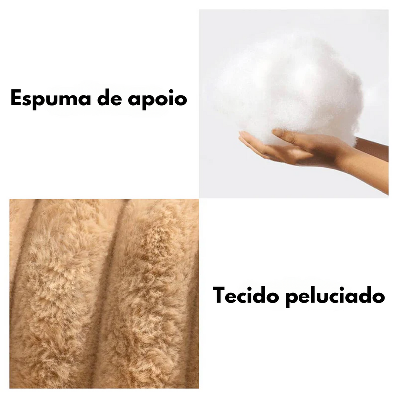 Sofá Cama Pet - Ortopédico + Escadinha e Pelúcia de Brinde