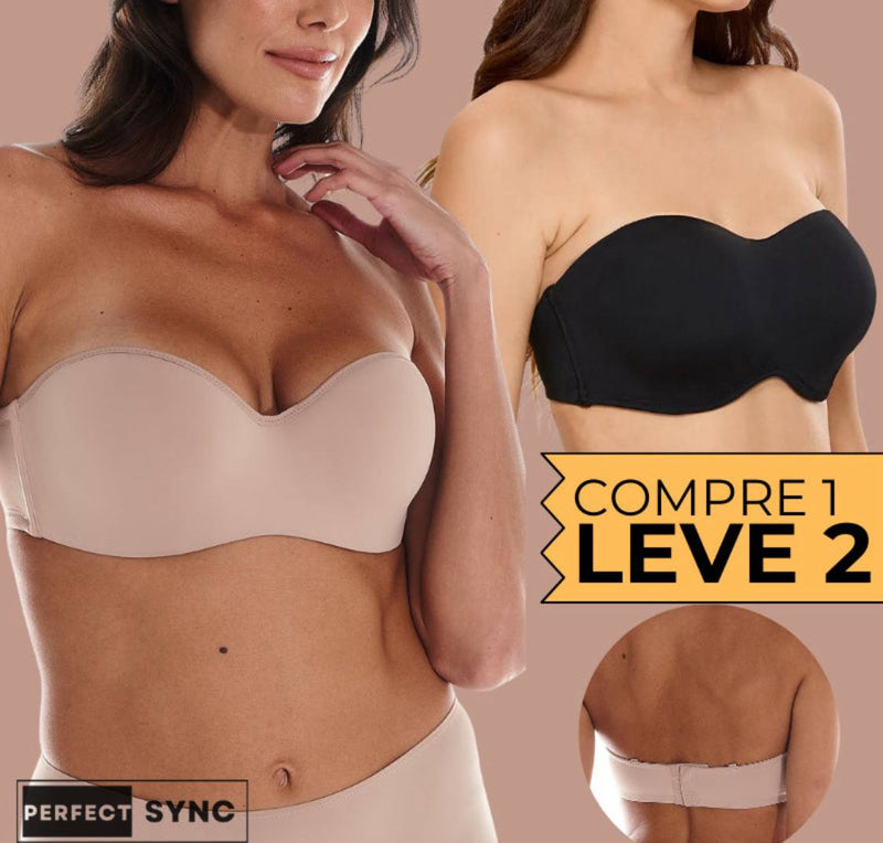 Kit 2 Sutiãs sync comfort Bustier - Sustentação Perfeita